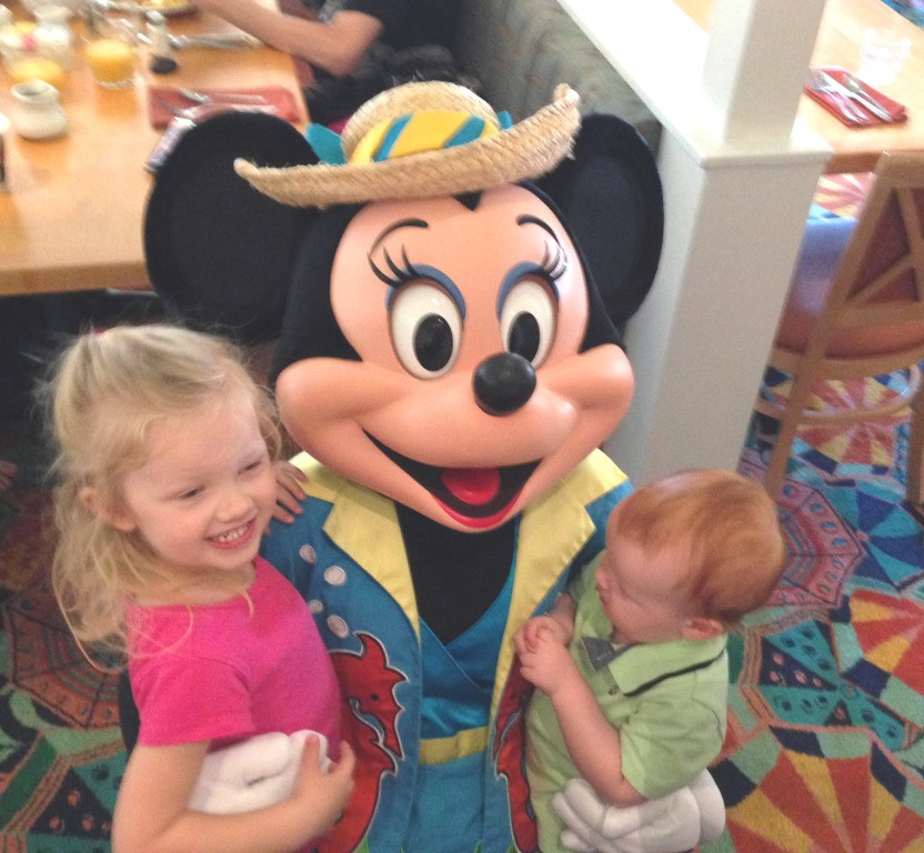 Meeting Minnie at Cape May Cafe 