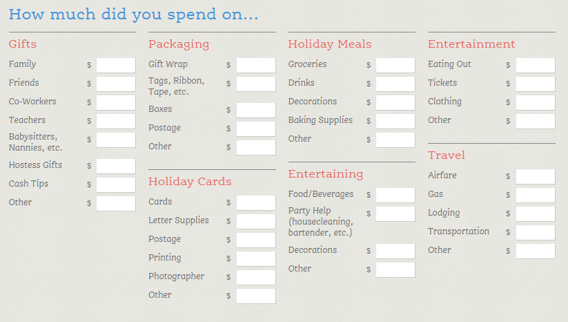 budgeting tool from New Dream