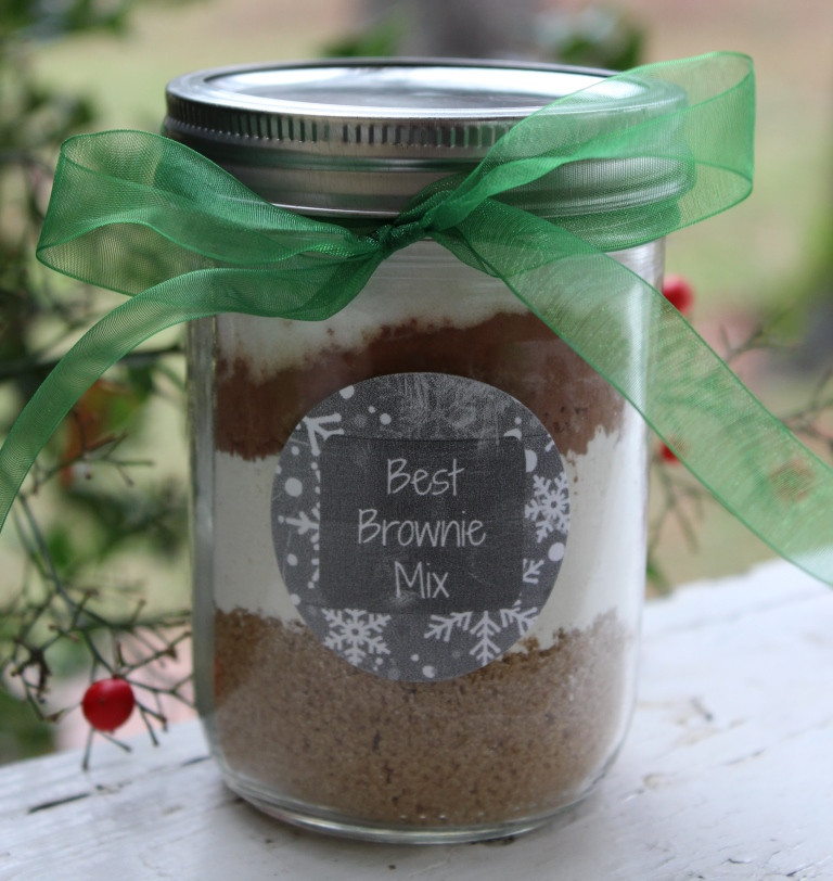 Brownie Mix in a Mason Jar Gift