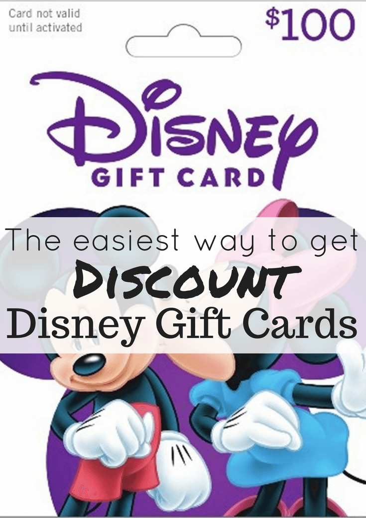The EASIEST way to get discount Disney Gift Cards that can be used to save money on your Disney World vacation! Buy discounted Disney gift cards to save on dining, resorts, tickets, and more. #disneyworld #familytravel