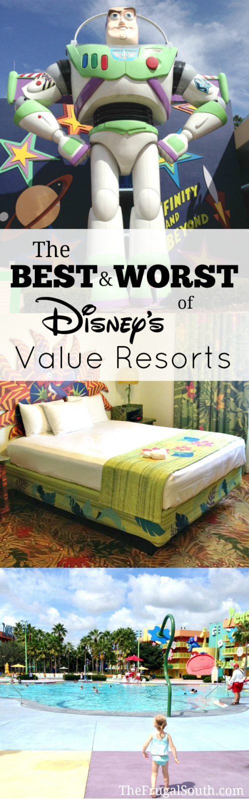 The best and worst of the Value Resorts at Walt Disney World! Not all Value resorts are created equal, so here are my picks for the best and worst options. #familyvacation #disneyworld