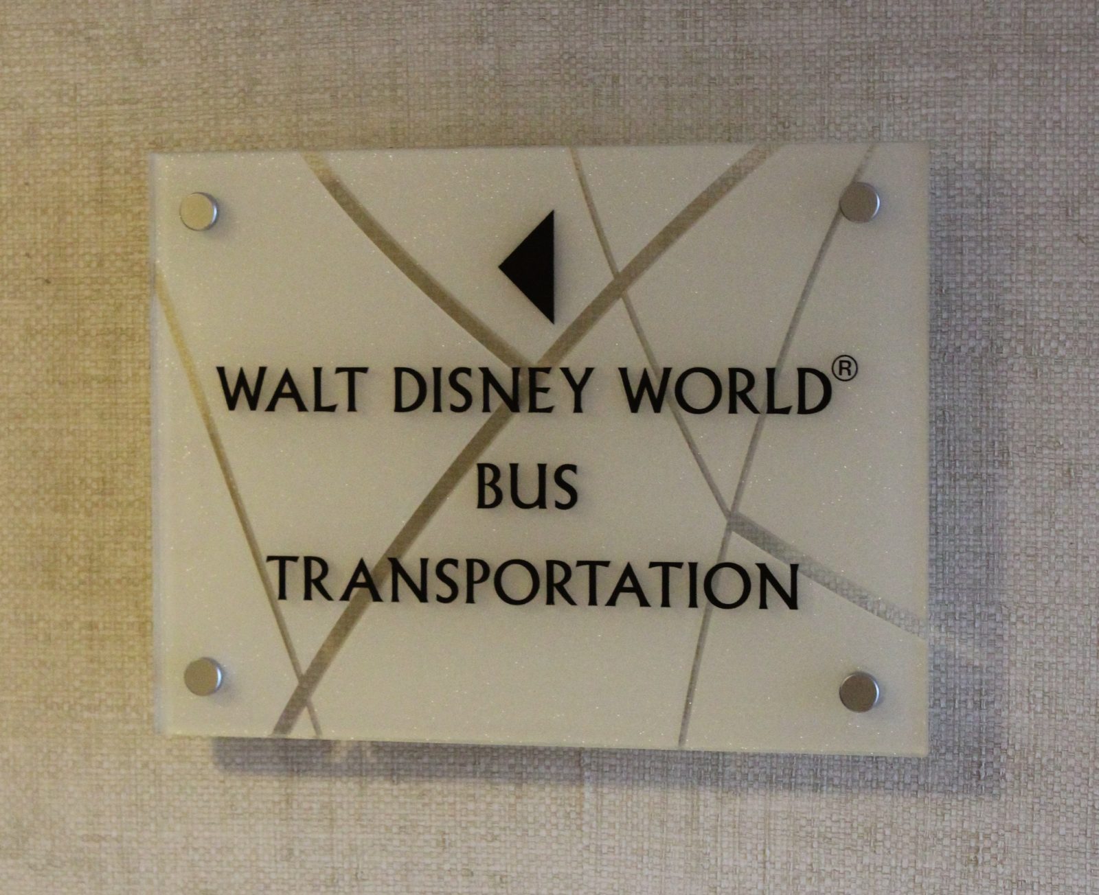 Walt Disney World Bus Transportation Directional Sign 