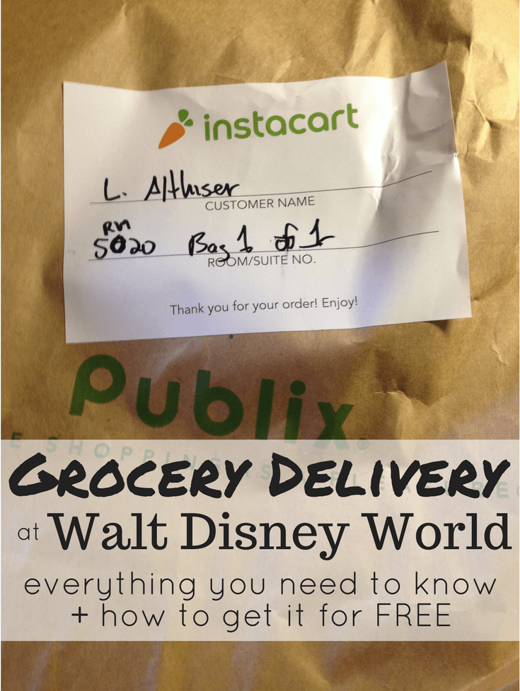 Grocery Delivery at Disney World! How to get it for FREE + everything else you need to know about getting groceries delivered right to your resort hotel at Walt Disney World. #disneyworld #familytravel