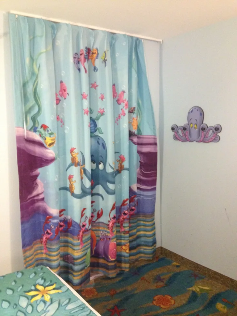 little mermaid themed bathroom at art of animation