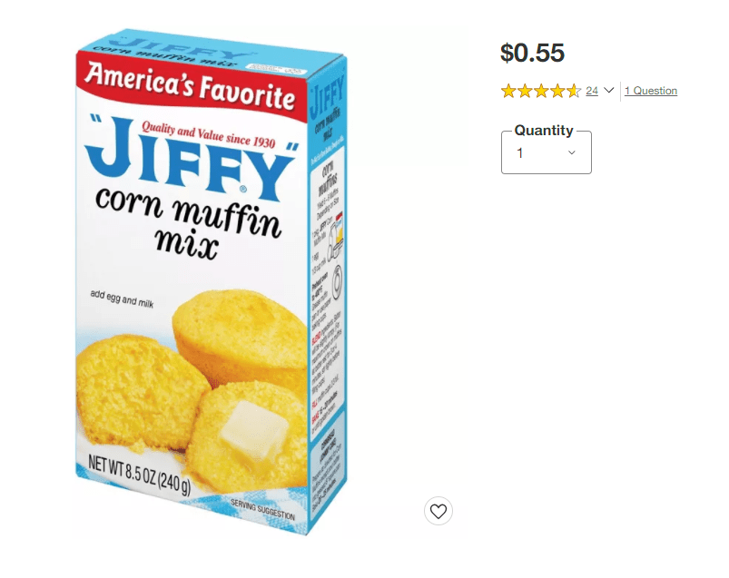 jiffy cornbread muffin mix