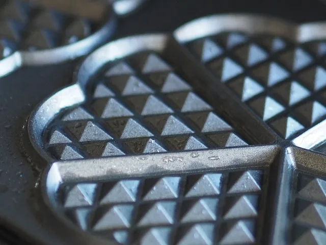waffle iron close up