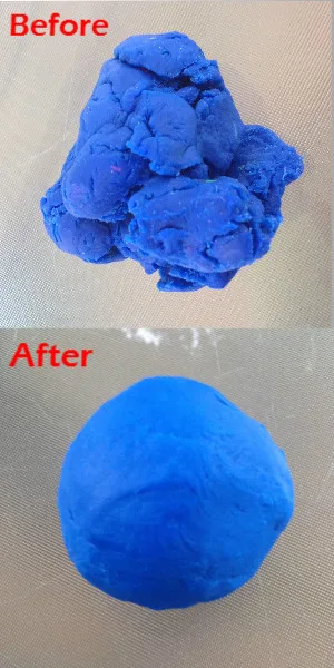 play doh before and after photo comparison
