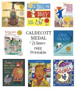 FREE Caldecott Medal Winners Printable Checklist - The Frugal South