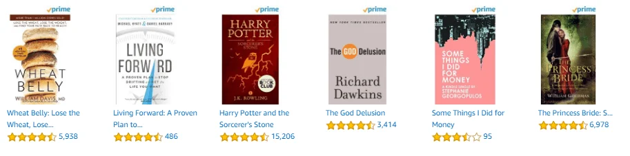 book options on prime reading