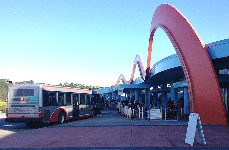 bus stop at Art of Animation resort
