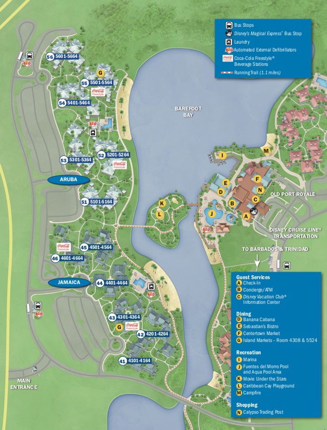 disney caribbean beach resort map 2019 with old port royale