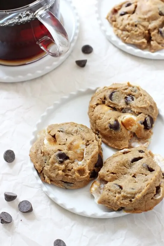Flourless Peanut Butter S'Mores Cookies
