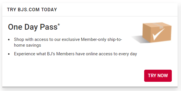 BJ's one day pass free