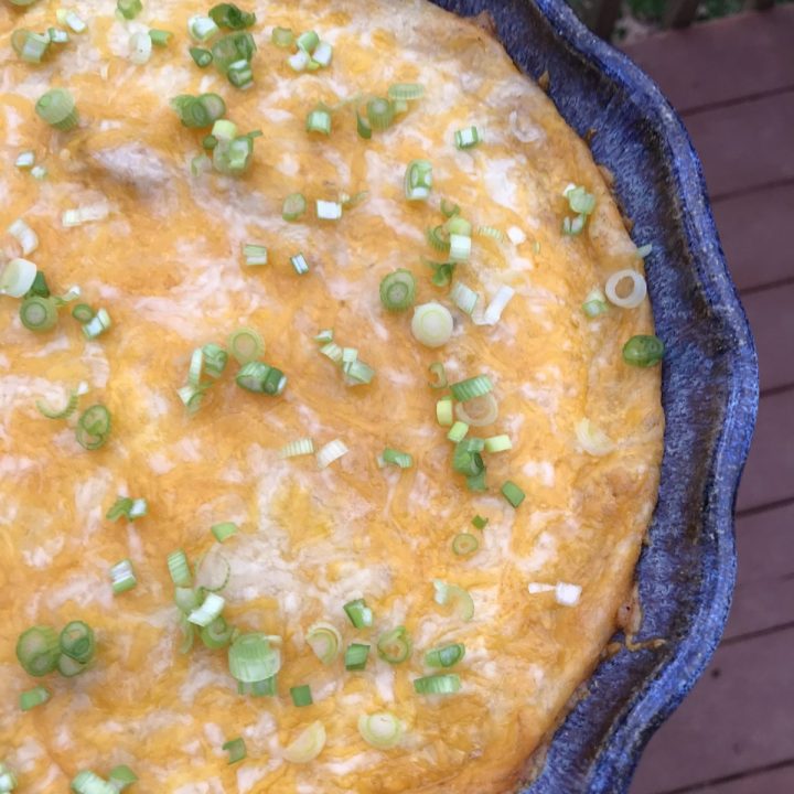 Cheesy Hot Black Eyed Pea Dip