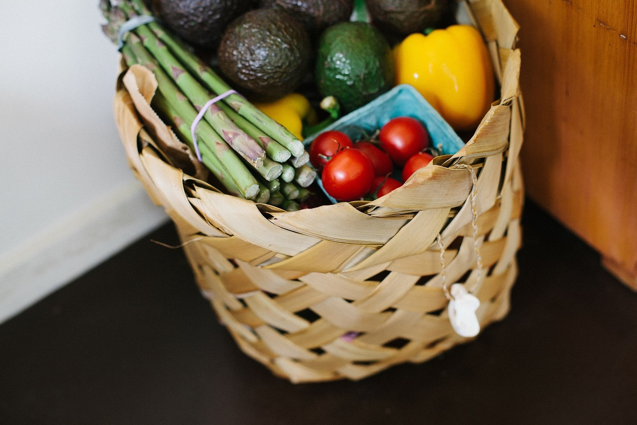 groceries in a basket - instacart disney world
