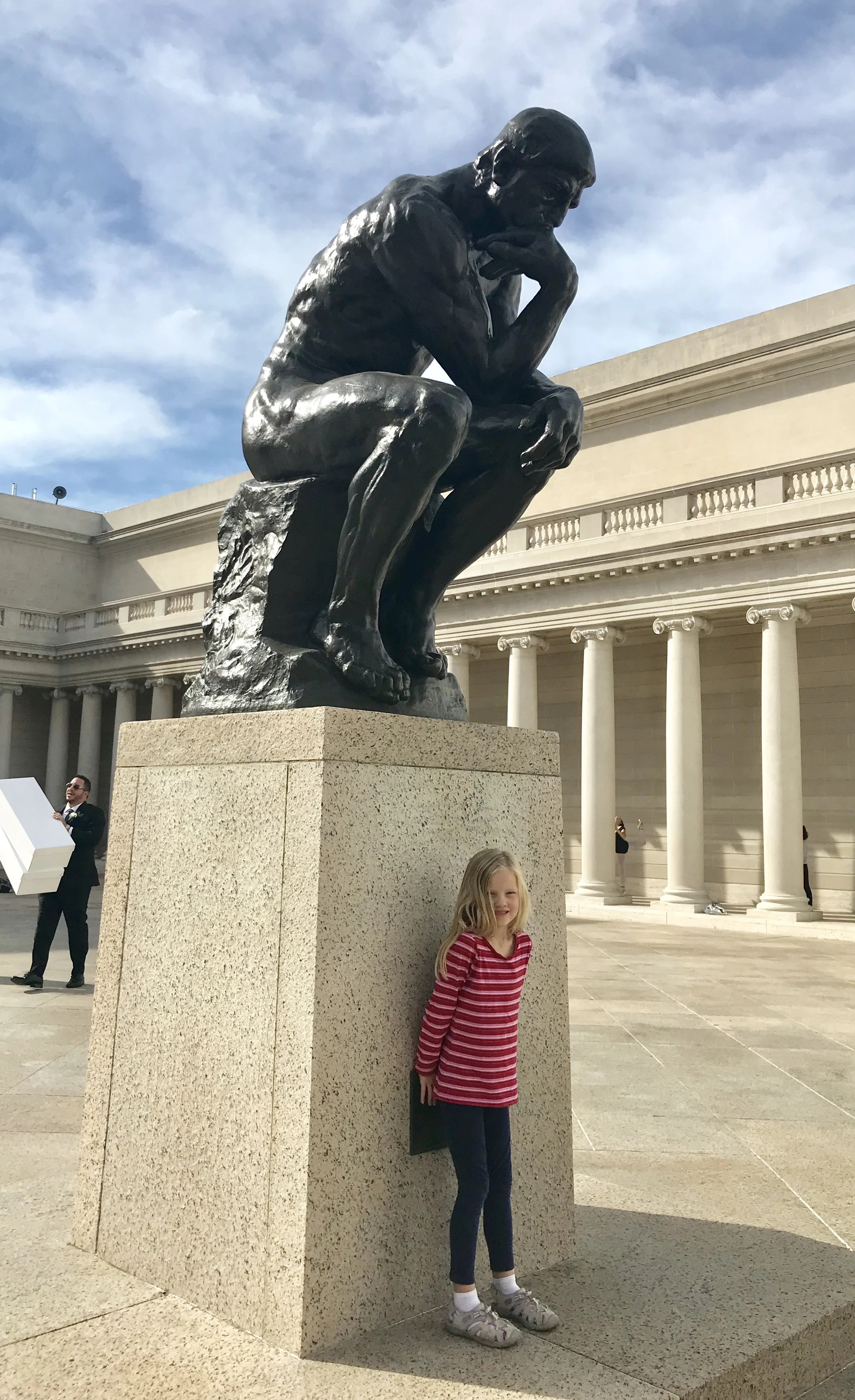 Rodin's world-famous sculpture "The Thinker" at the Legion of Honor