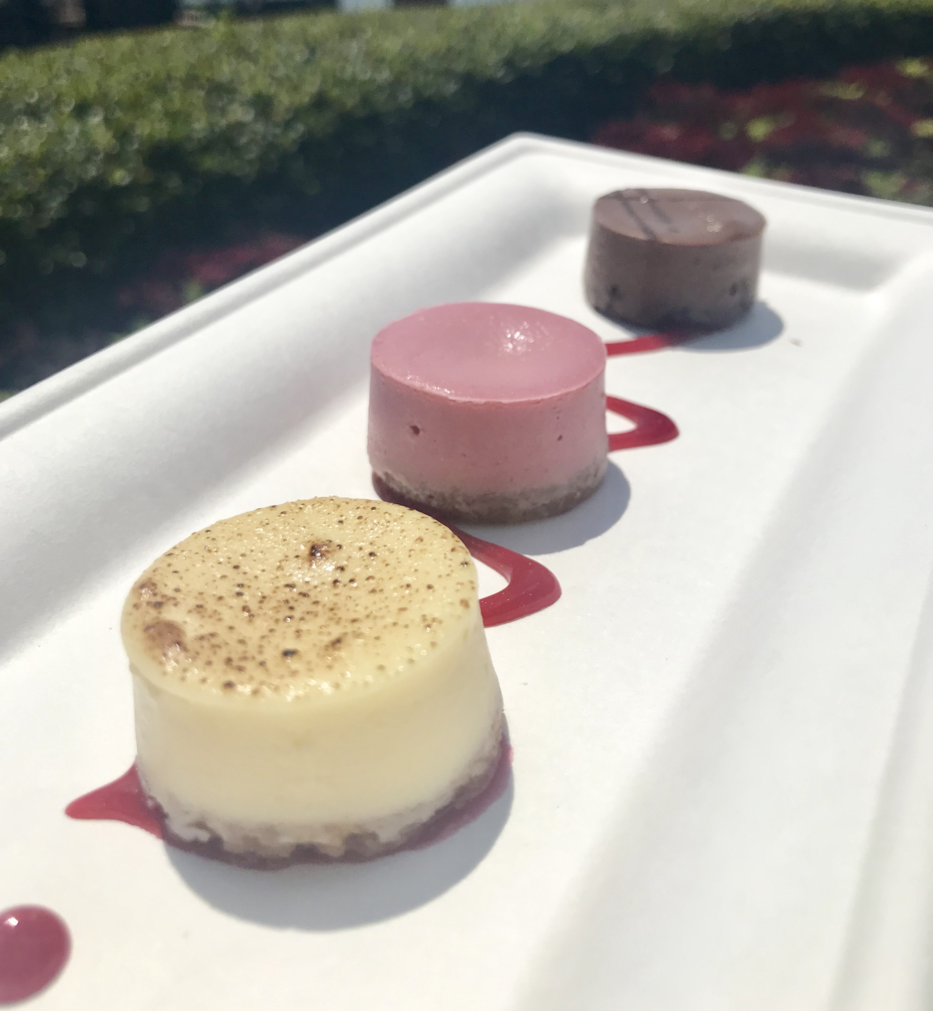Cheesecake Trio from Sparkling Sips booth