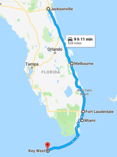 florida road trip itinerary map