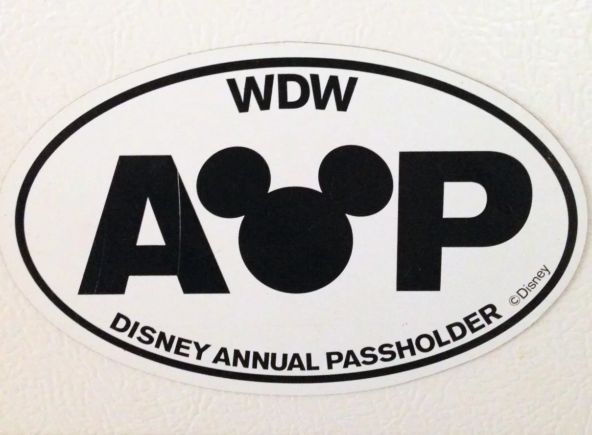 disney annual passholder sticker