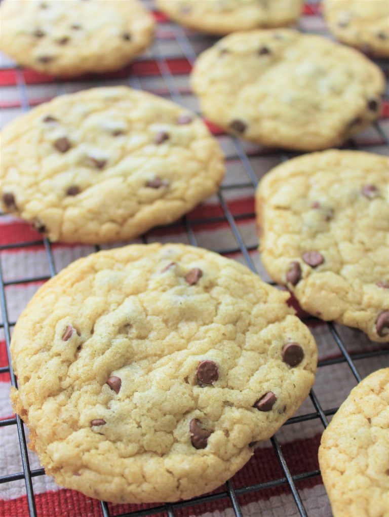 Easy No Butter Chocolate Chip Cookies - The Frugal South