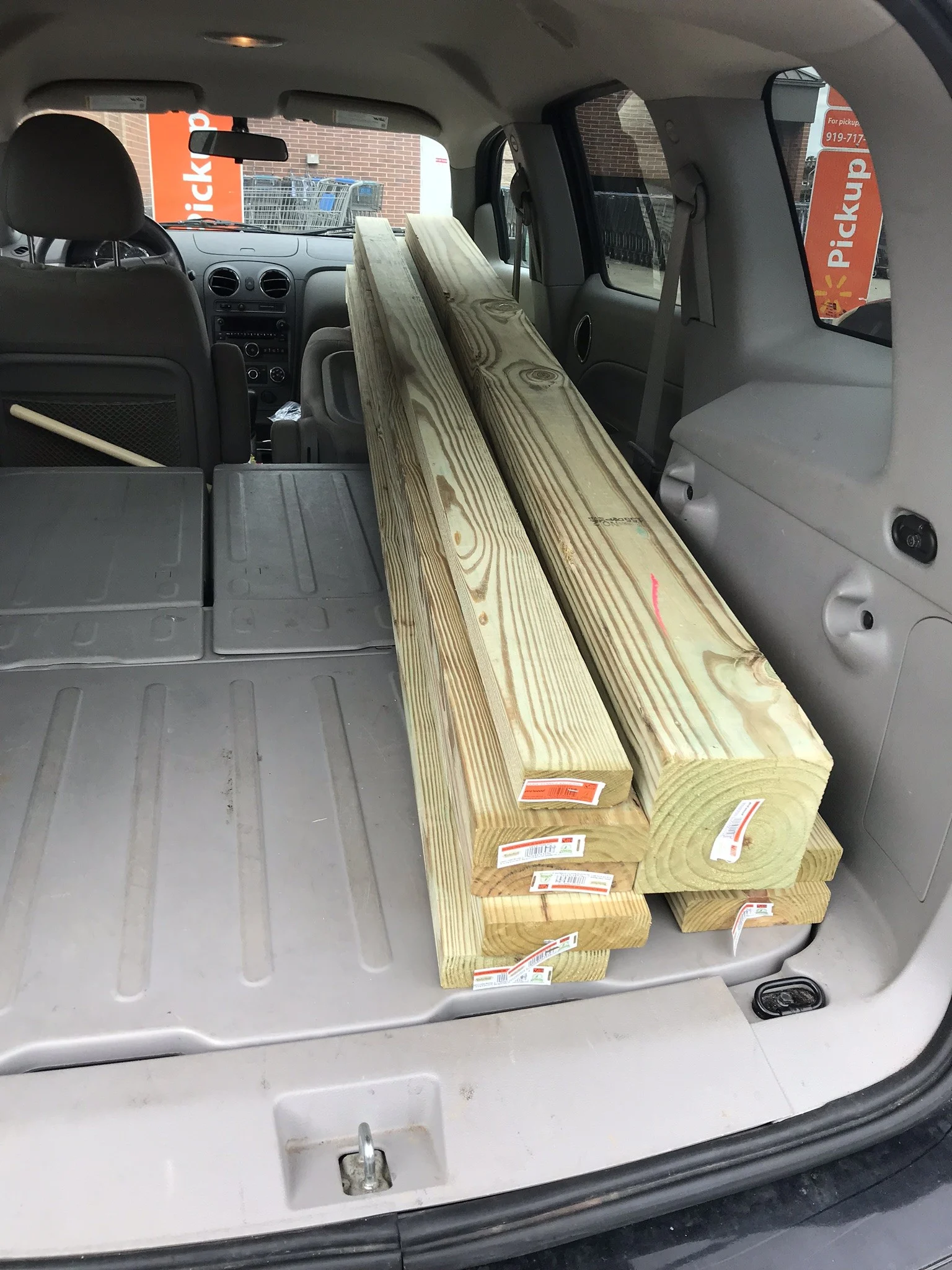 hauling lumber home