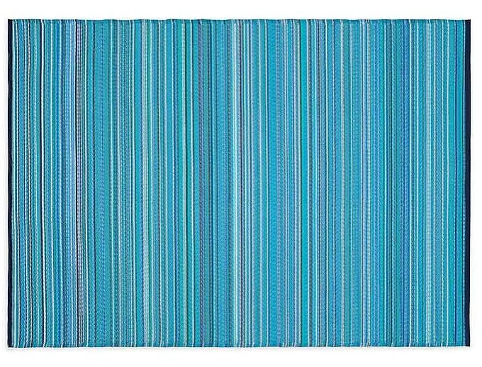 blue indoor/outdoor mat