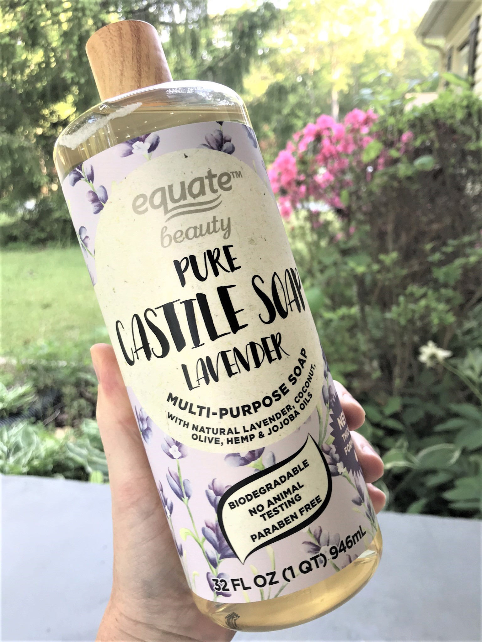 Bottle of Pure Castile Soap Lavender