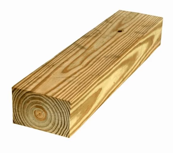 piece of pressure treated lumber