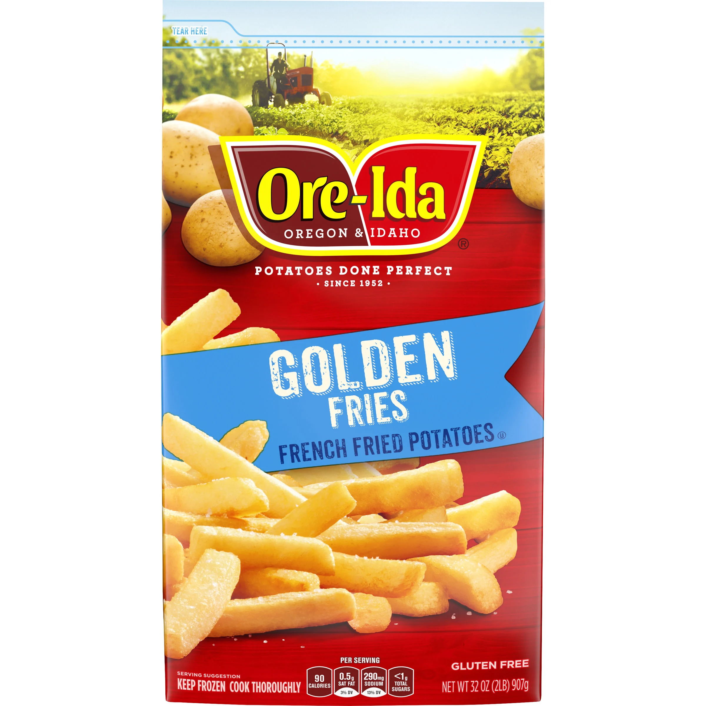 bag of frozen ore-ida french fries