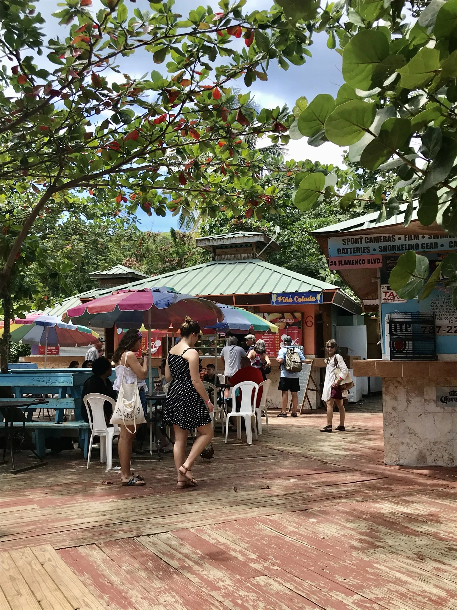 kiosks at flamenco beach culebra