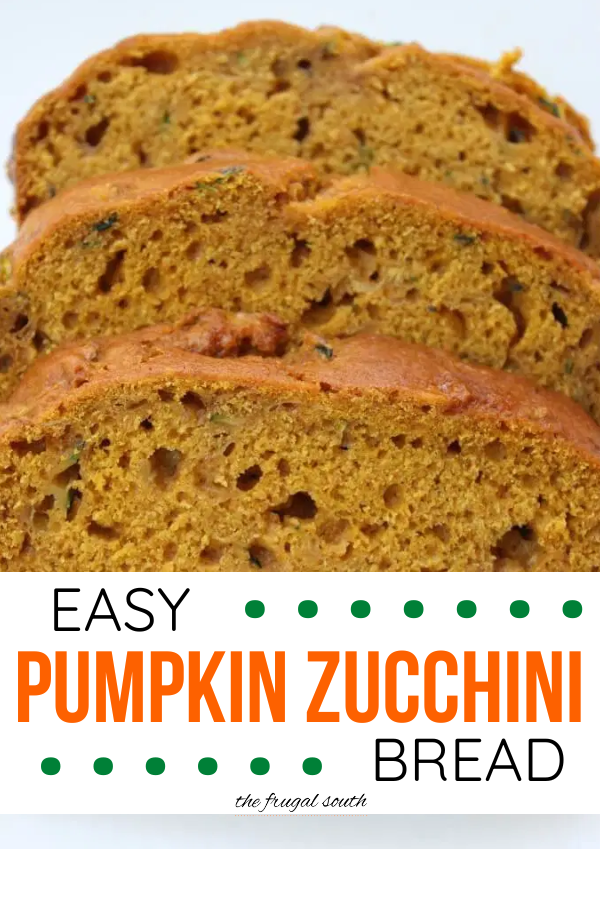 easy pumpkin zucchini bread pin