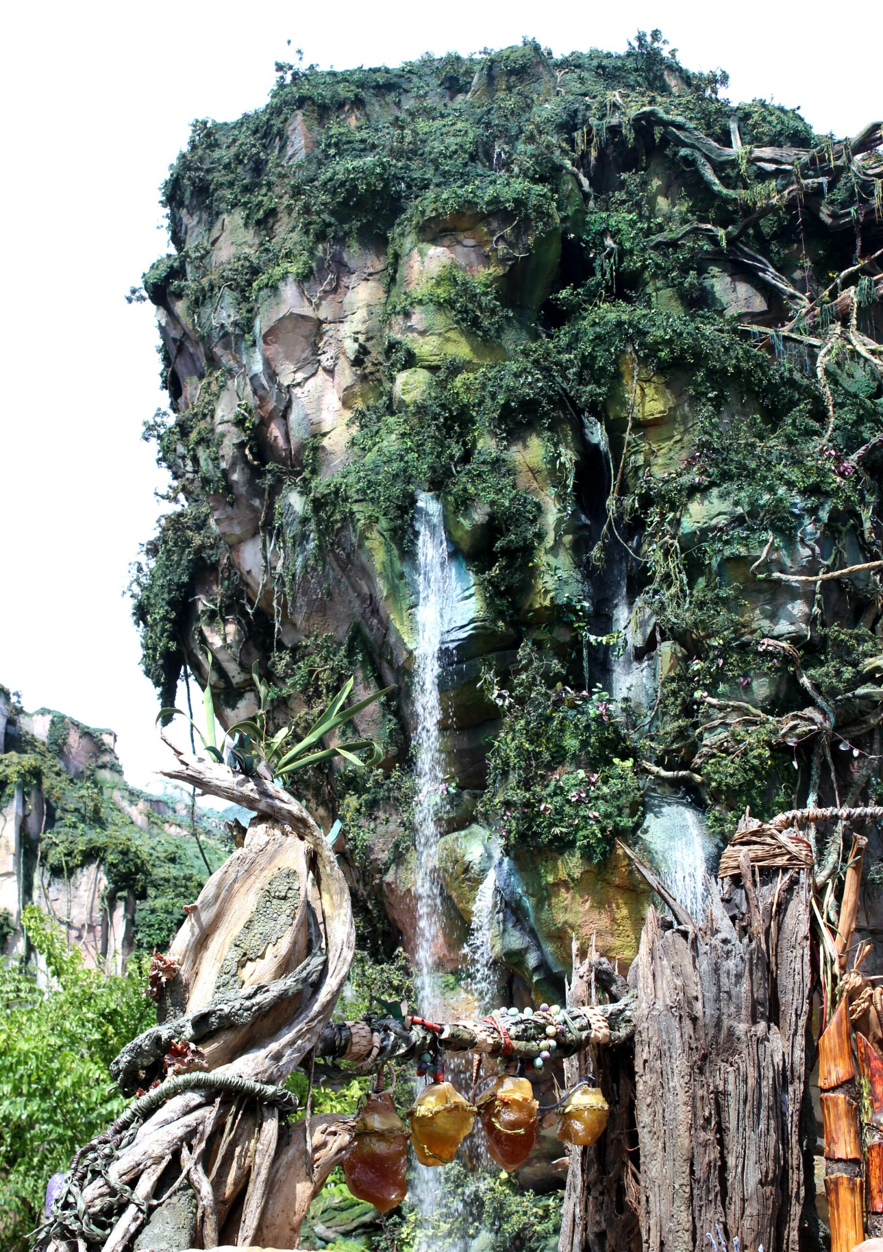 floating mountains and waterfall in Pandora Animal Kingdom