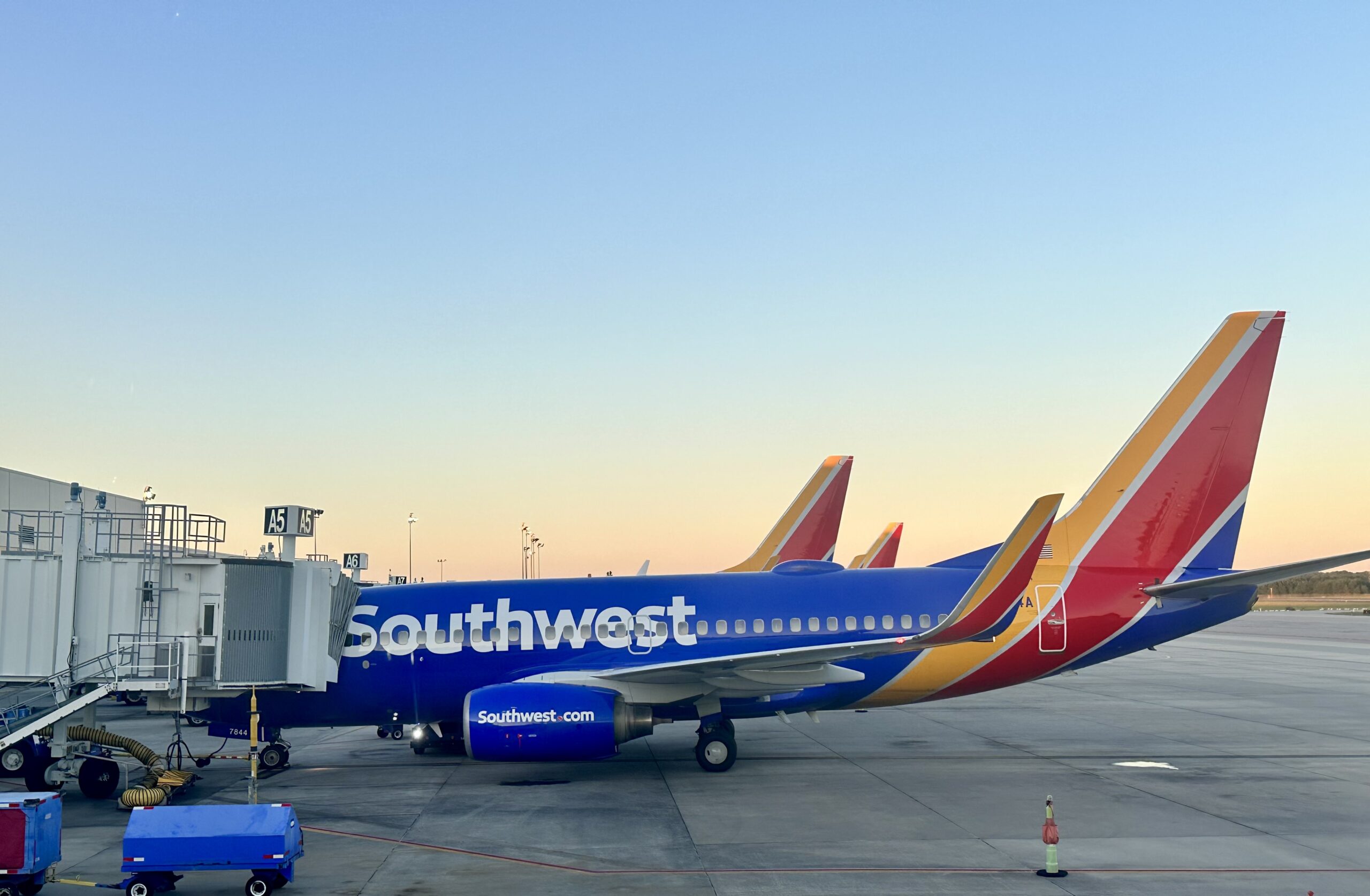 southwest airplane at gate