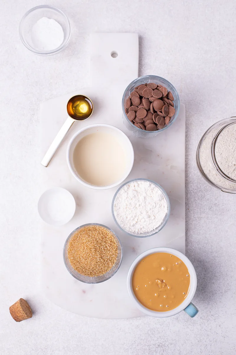 ingredients for almond flour peanut butter cookie recipe