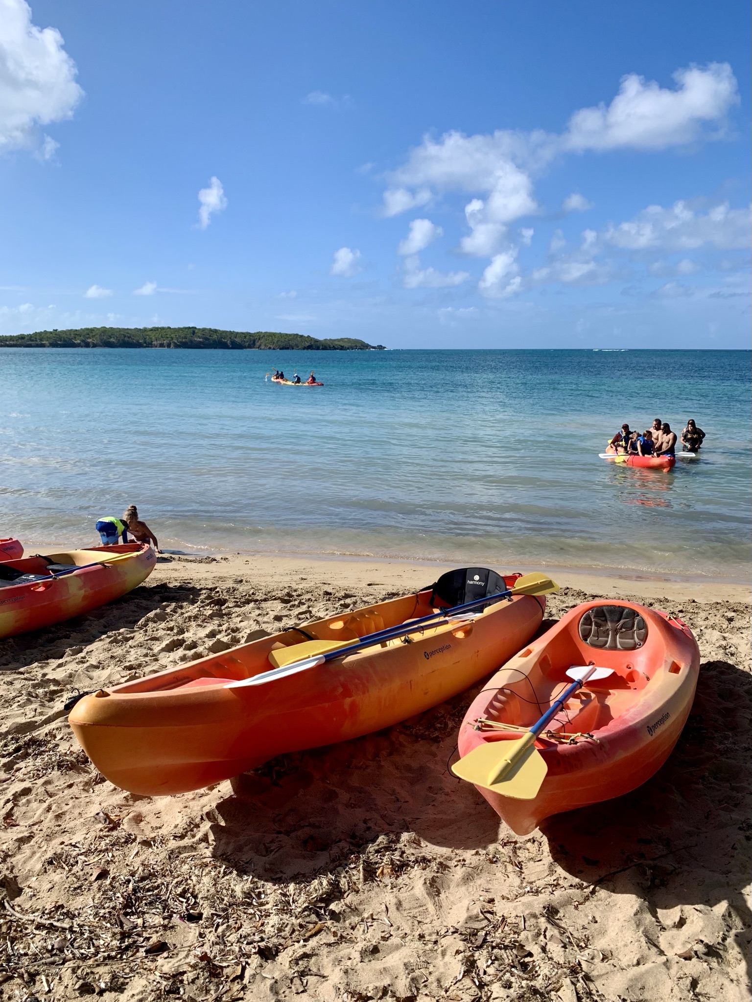 kayaks on seven seas beach fajardo