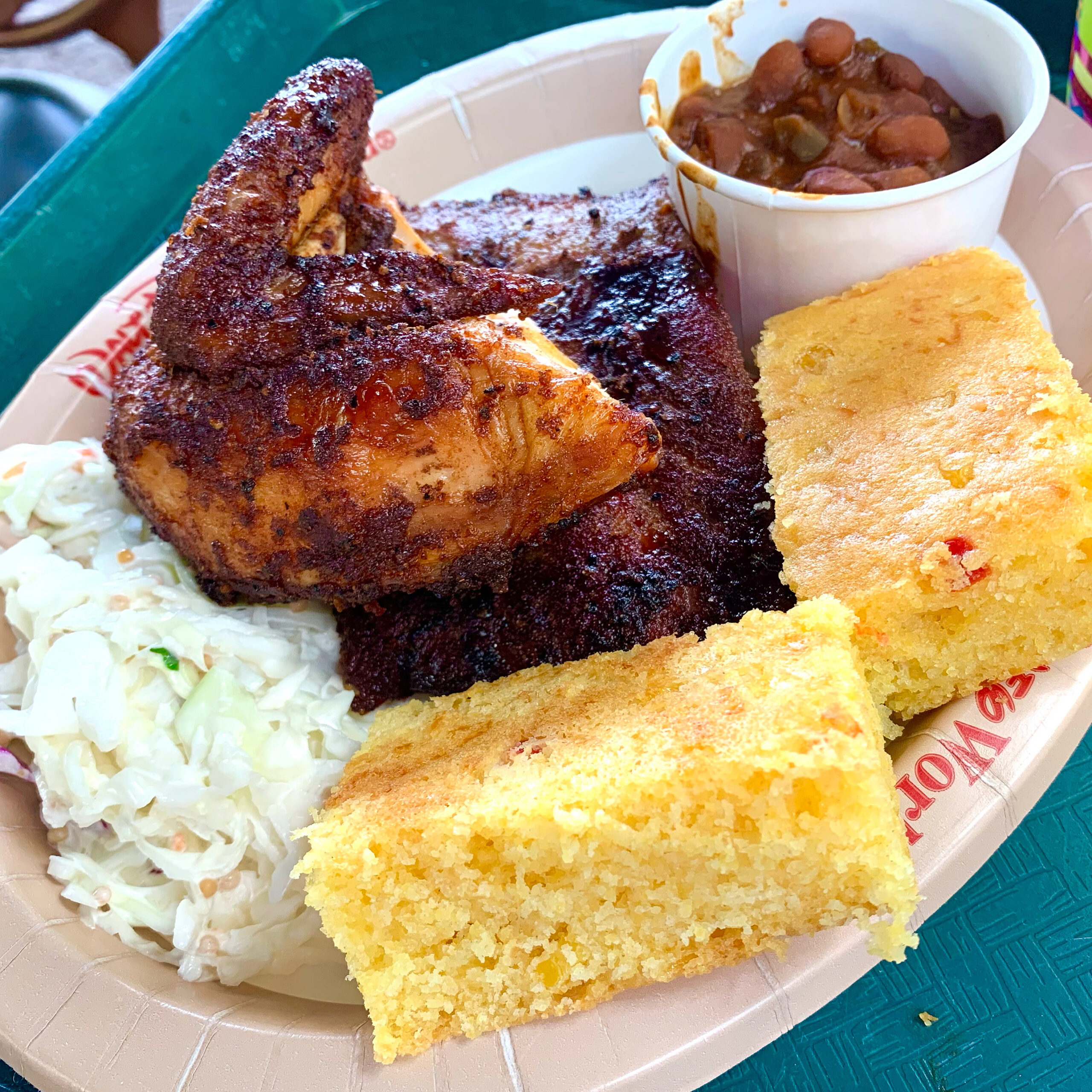 barbeque meal on disney dining plan