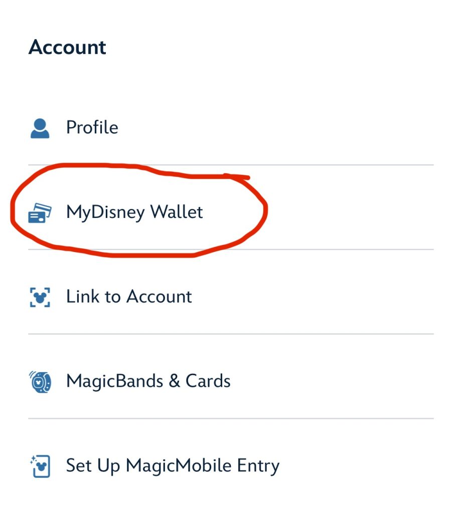 disney wallet