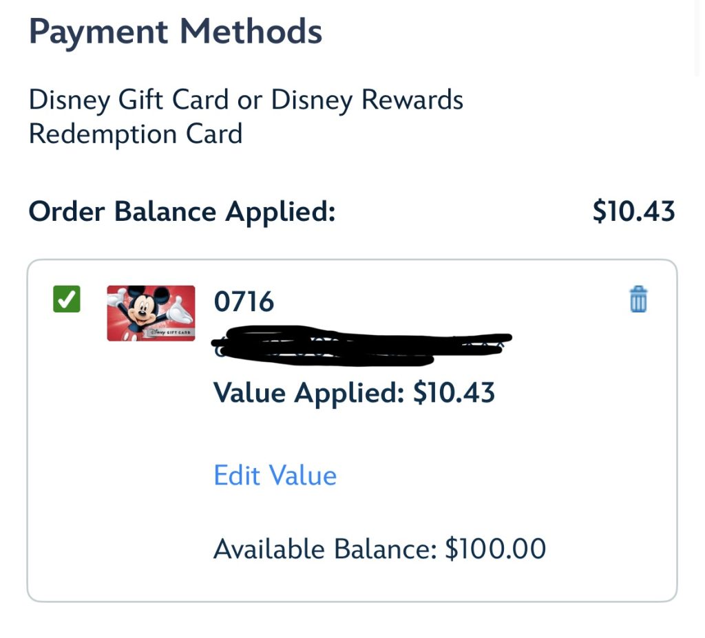mobile order payment