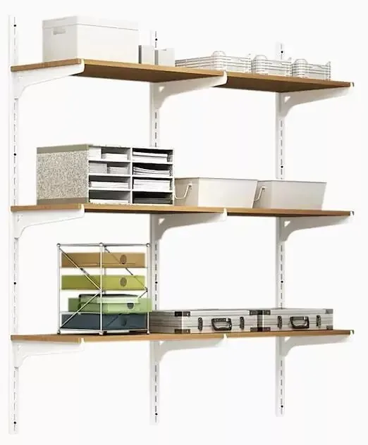 adjustable shelves with brackets