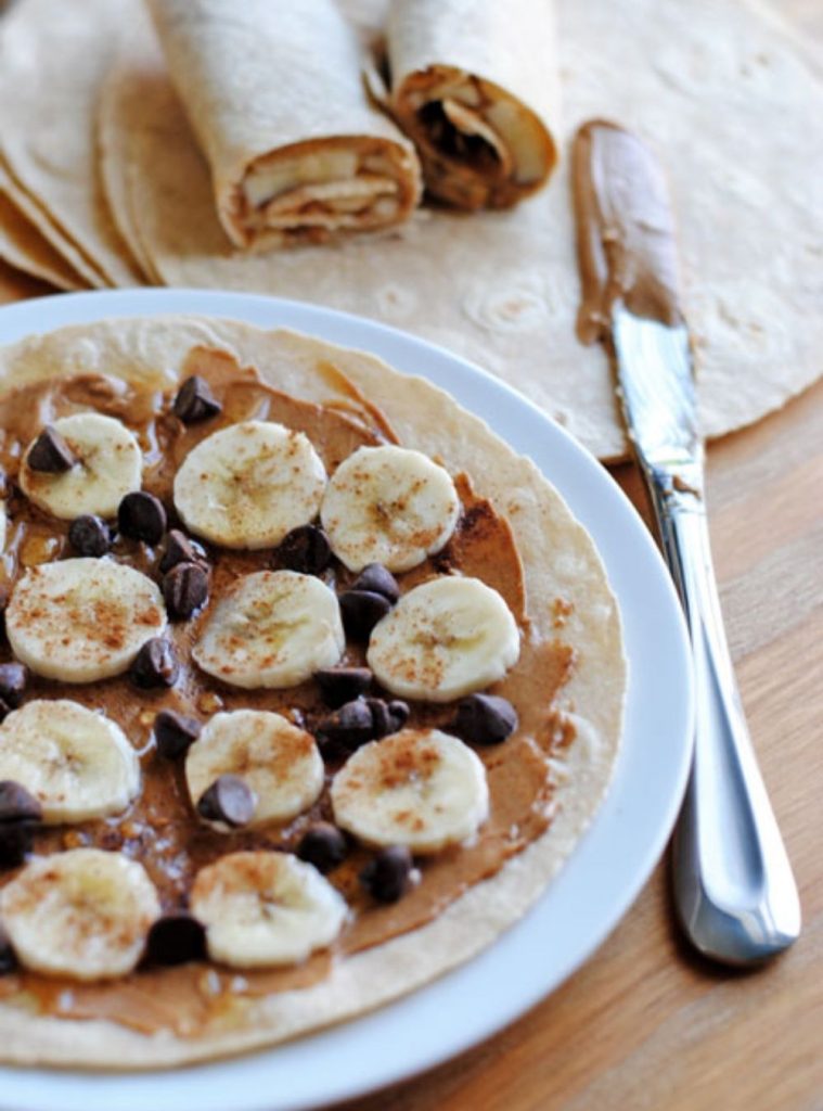 Peanut Butter & Banana Wraps