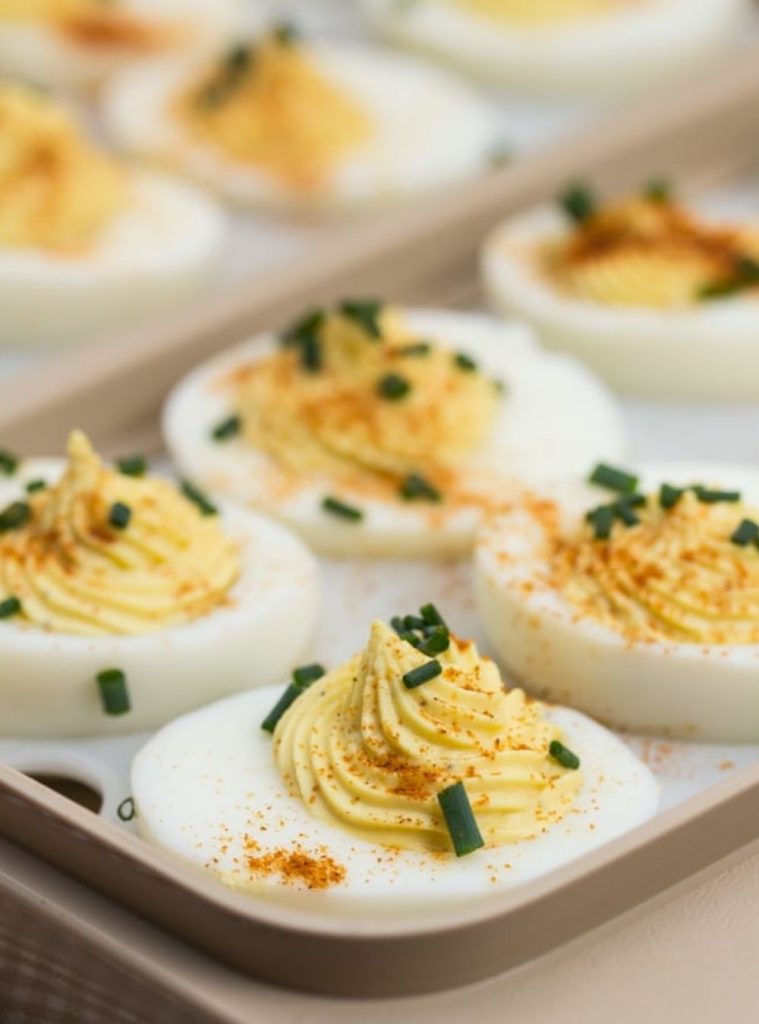 No Mayo Deviled Eggs