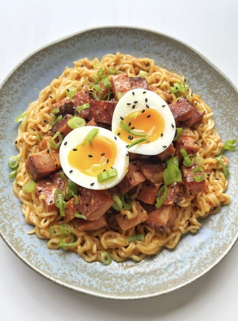 Easy Spam Ramen with Egg