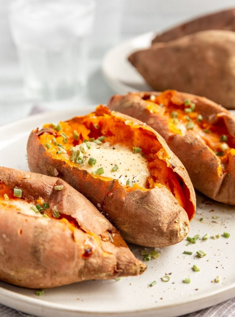 Super Easy Oven Baked Sweet Potatoes