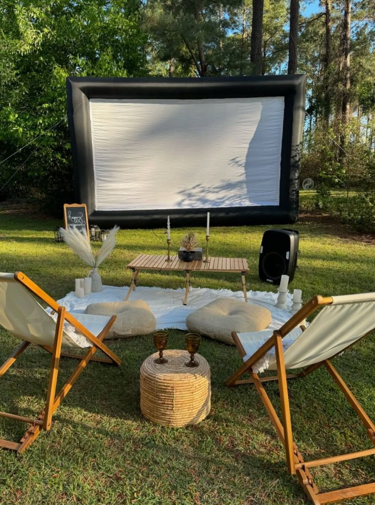 Backyard Theater Setup