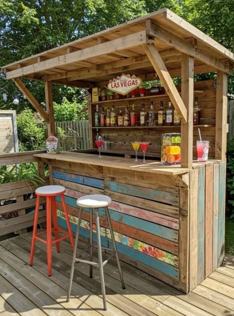 DIY Crate Bar Station