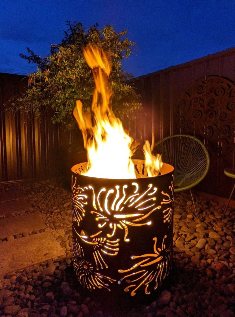 Metal Barrel Fire Pit