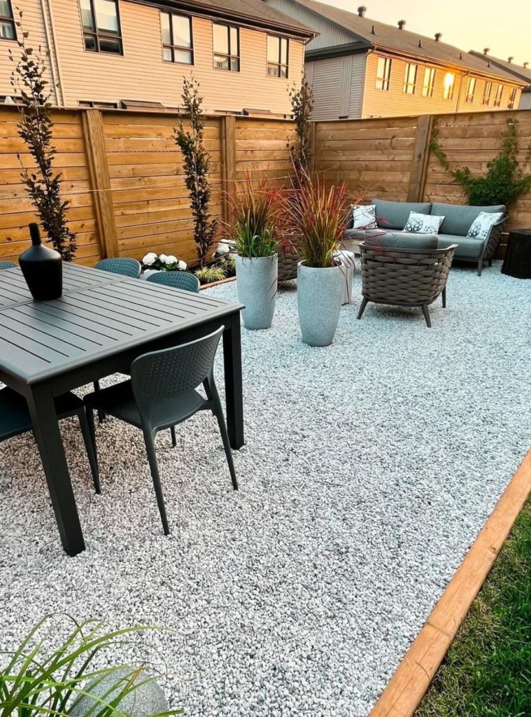 Easy Gravel Patio Project