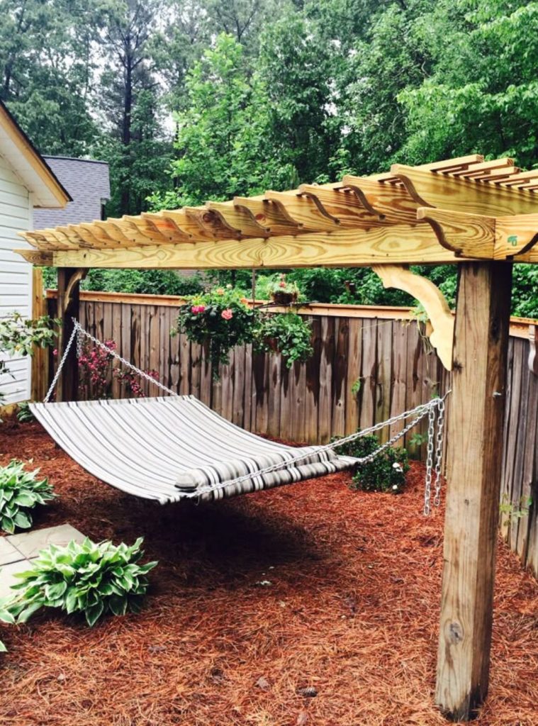 hammock on trellis