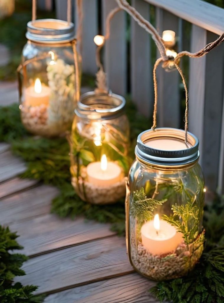 Hanging Mason Jar Lights