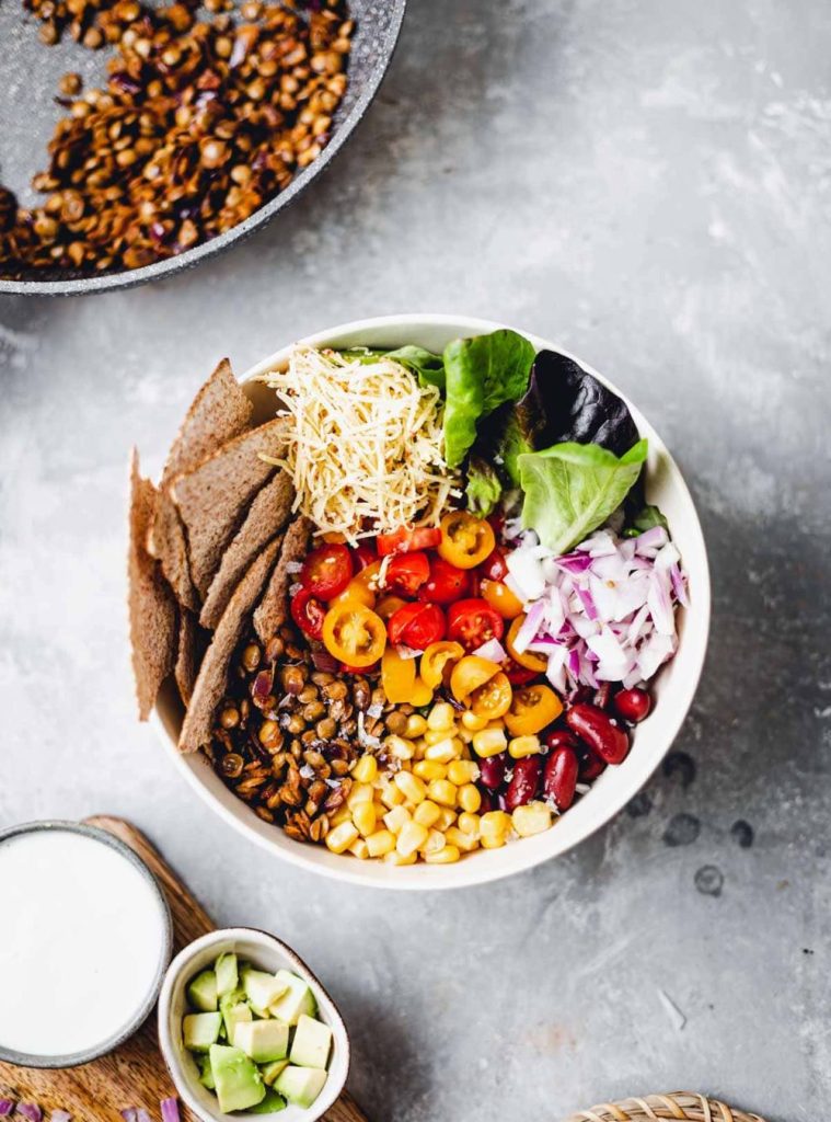 Vegan Taco Salad Bowl